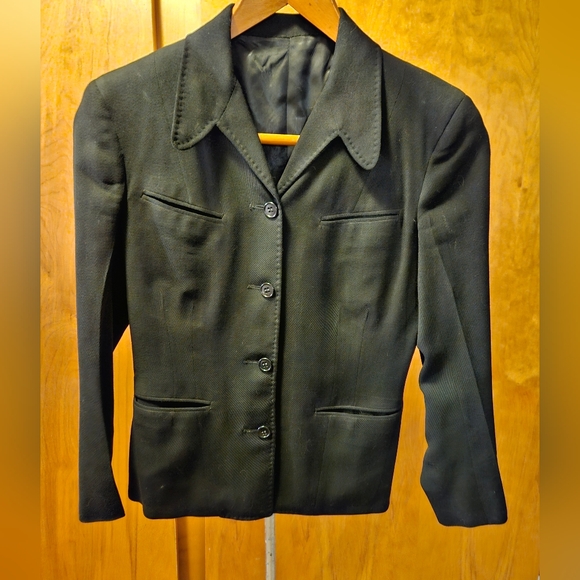 Source Unknown Jackets & Blazers - VINTAGE 1960's Black Jacket/ Blazer no tags
